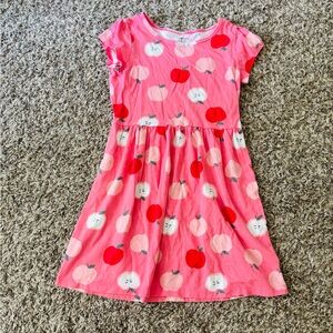 Carter’s Girls’ Pink Apple Print Dress